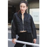 BLACK | ポケットデザインショートブルゾン 88-004180  | BONJOUR SAGAN