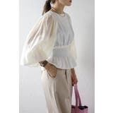 シアースリーブシャーリングペプラムブラウス 88-004182 | BONJOUR SAGAN | 詳細画像2 