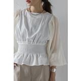 シアースリーブシャーリングペプラムブラウス 88-004182 | BONJOUR SAGAN | 詳細画像6 