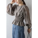 シアースリーブシャーリングペプラムブラウス 88-004182 | BONJOUR SAGAN | 詳細画像7 