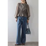 シアースリーブシャーリングペプラムブラウス 88-004182 | BONJOUR SAGAN | 詳細画像8 