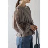 シアースリーブシャーリングペプラムブラウス 88-004182 | BONJOUR SAGAN | 詳細画像9 