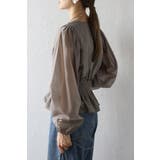 シアースリーブシャーリングペプラムブラウス 88-004182 | BONJOUR SAGAN | 詳細画像10 