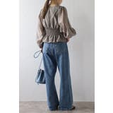 シアースリーブシャーリングペプラムブラウス 88-004182 | BONJOUR SAGAN | 詳細画像11 