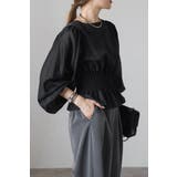 シアースリーブシャーリングペプラムブラウス 88-004182 | BONJOUR SAGAN | 詳細画像17 