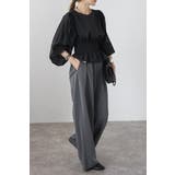 シアースリーブシャーリングペプラムブラウス 88-004182 | BONJOUR SAGAN | 詳細画像18 