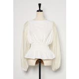 シアースリーブシャーリングペプラムブラウス 88-004182 | BONJOUR SAGAN | 詳細画像23 