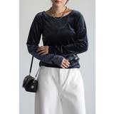 バックオープンベロアプルオーバー 88-004202 | BONJOUR SAGAN | 詳細画像4 