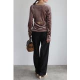 バックオープンベロアプルオーバー 88-004202 | BONJOUR SAGAN | 詳細画像10 