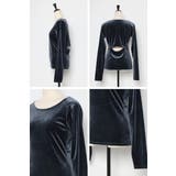 バックオープンベロアプルオーバー 88-004202 | BONJOUR SAGAN | 詳細画像21 