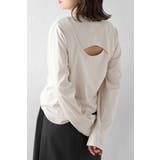 ECRU | バックカットアウトデザインロンT 88-004211 | BONJOUR SAGAN