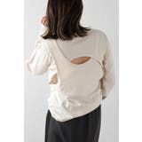 バックカットアウトデザインロンT 88-004211 | BONJOUR SAGAN | 詳細画像1 