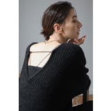 BLACK | 前後2WAYシャギーミドルニット 88-004224 | BONJOUR SAGAN