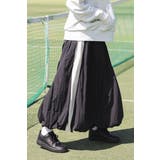 BLACK | サイドラインバルーンスカート 88-004229 | BONJOUR SAGAN