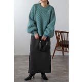 異素材配色タイトスカート 88-004230 | BONJOUR SAGAN | 詳細画像1 