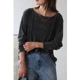 CHARCOAL-GRAY | リラックスシアーベロアロンT 88-004232 | BONJOUR SAGAN