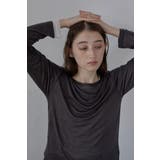CHARCOAL-GRAY | long sleeve sheer | BONJOUR SAGAN