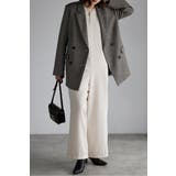 IVORY | ヘリンボーンAラインオールインワン 88-004241 | BONJOUR SAGAN