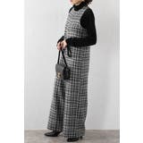 チェックツイードAラインオールインワン 88-004242 | BONJOUR SAGAN | 詳細画像2 