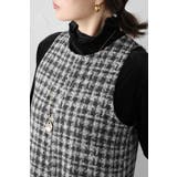 チェックツイードAラインオールインワン 88-004242 | BONJOUR SAGAN | 詳細画像6 