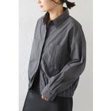 裾ギャザーナイロンミドルシャツジャケット 88-004245 | BONJOUR SAGAN | 詳細画像2 