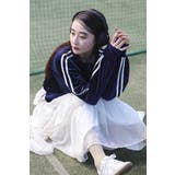 NAVY | 裾ドロストクロップド丈トラックジャケット 88-004247 | BONJOUR SAGAN