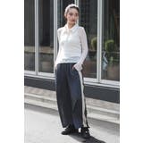 サイドラインマットサテンパンツ 88-004250 | BONJOUR SAGAN | 詳細画像12 