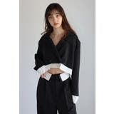 LIGHT-BLACK | layered design short | BONJOUR SAGAN