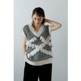 BLACK | fringe design knit | BONJOUR SAGAN