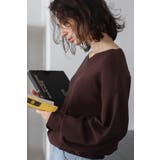 前後2WAYボリュームスリーブ裾タック静電気防止ニット 88-004265 | BONJOUR SAGAN | 詳細画像2 