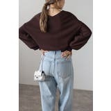 前後2WAYボリュームスリーブ裾タック静電気防止ニット 88-004265 | BONJOUR SAGAN | 詳細画像7 