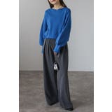 前後2WAYボリュームスリーブ裾タック静電気防止ニット 88-004265 | BONJOUR SAGAN | 詳細画像9 