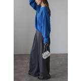 前後2WAYボリュームスリーブ裾タック静電気防止ニット 88-004265 | BONJOUR SAGAN | 詳細画像11 