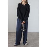 前後2WAYボリュームスリーブ裾タック静電気防止ニット 88-004265 | BONJOUR SAGAN | 詳細画像20 