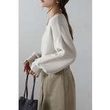 前後2WAYボリュームスリーブ裾タック静電気防止ニット 88-004265 | BONJOUR SAGAN | 詳細画像27 