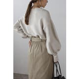 前後2WAYボリュームスリーブ裾タック静電気防止ニット 88-004265 | BONJOUR SAGAN | 詳細画像29 