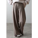 MOCHA | ツータックワイドパンツ 88-004270 | BONJOUR SAGAN