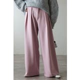 LIGHT-PINK | ツータックワイドパンツ 88-004270 | BONJOUR SAGAN