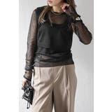 BLACK | メタリックシアーニットセット 88-004272 | BONJOUR SAGAN