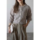 BEIGE | 前後2WAYシャギークルーネックカーディガン 88-004275 | BONJOUR SAGAN