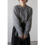 DARK-GRAY | 前後2WAYシャギークルーネックカーディガン 88-004275 | BONJOUR SAGAN