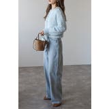 前後2WAYシャギークルーネックカーディガン 88-004275 | BONJOUR SAGAN | 詳細画像4 