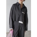 ピンストライプジェットポケットクロップドシャツ 88-004277 | BONJOUR SAGAN | 詳細画像1 