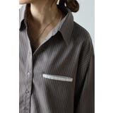 ピンストライプジェットポケットクロップドシャツ 88-004277 | BONJOUR SAGAN | 詳細画像13 