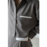 ピンストライプジェットポケットクロップドシャツ 88-004277 | BONJOUR SAGAN | 詳細画像14 