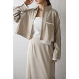 LIGHT-BEIGE | ジェットポケットクロップドシャツ 88-004278 | BONJOUR SAGAN