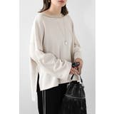 ECRU | シアーレイヤード風スウェット 88-004284 | BONJOUR SAGAN