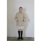 LIGHT-BEIGE | arrange collar coat | BONJOUR SAGAN