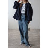 ぺプラムジップナイロンブラウス 88-004315 | BONJOUR SAGAN | 詳細画像23