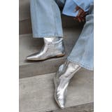 SILVER | インヒールミドルブーツ 88-004318 | BONJOUR SAGAN